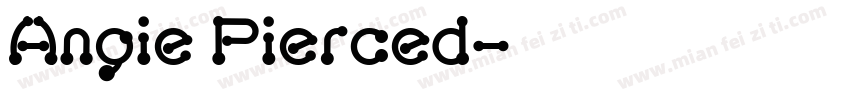 Angie Pierced字体转换